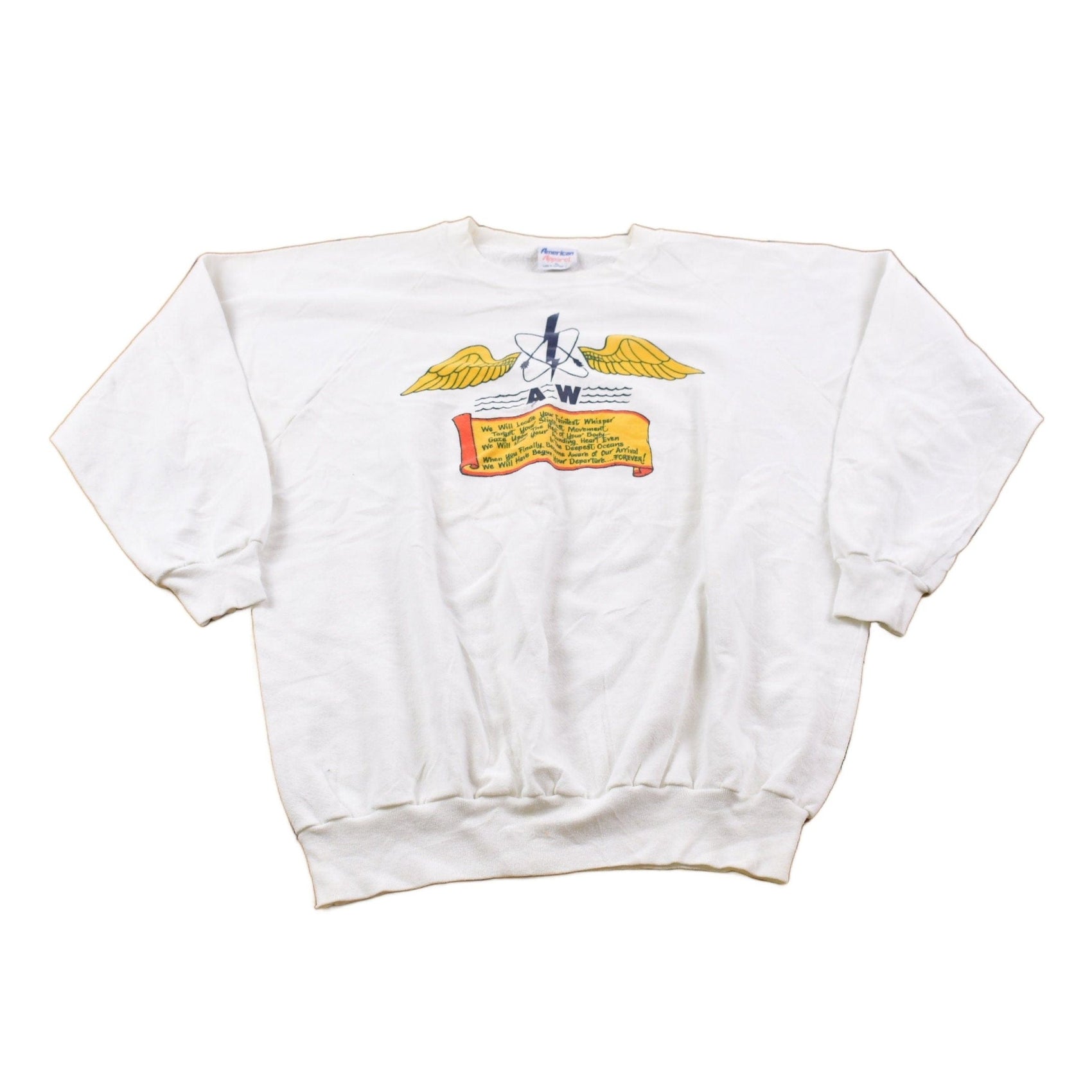 Vintage 1980s American Apparel Crewneck Sweatshirt Men's Large from propervintagecanada