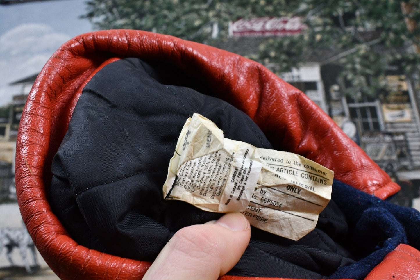 Vintage 1980s Anthony's Cayuga Leather Varsity Baseball Jacket Men's M from propervintagecanada