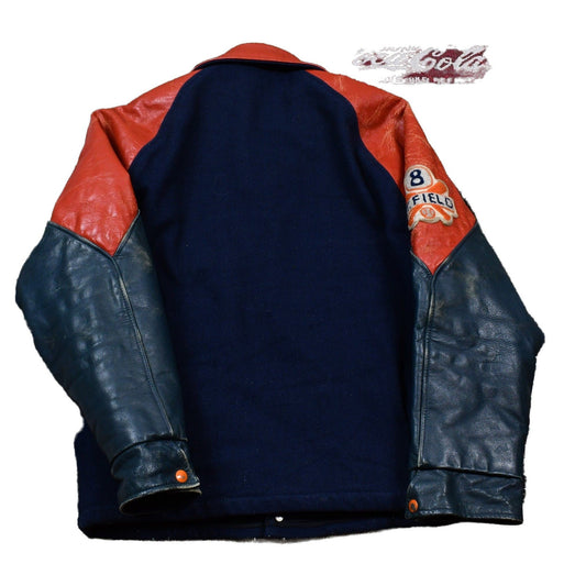 Vintage 1980s Anthony's Cayuga Leather Varsity Baseball Jacket Men's M from propervintagecanada