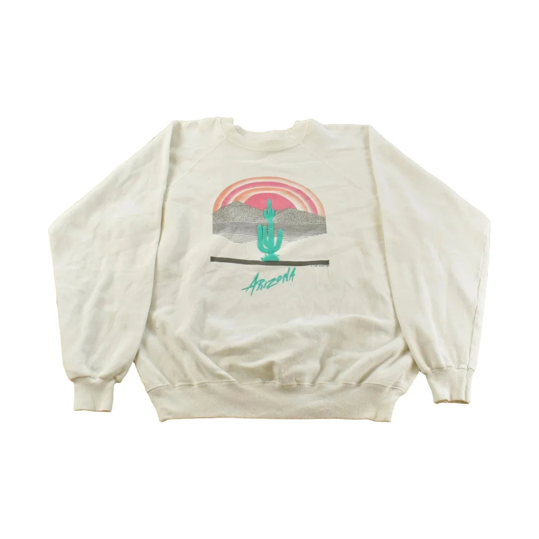 Vintage 1980s Arizona Embroidered Crewneck Sweatshirt Men's L from propervintagecanada