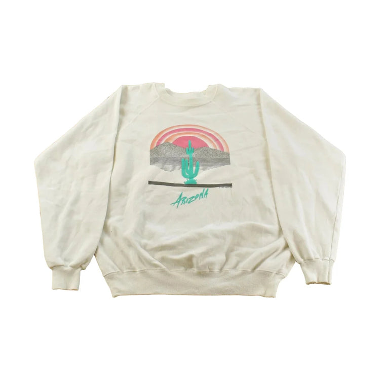 Vintage 1980s Arizona Embroidered Crewneck Sweatshirt Men's L from propervintagecanada