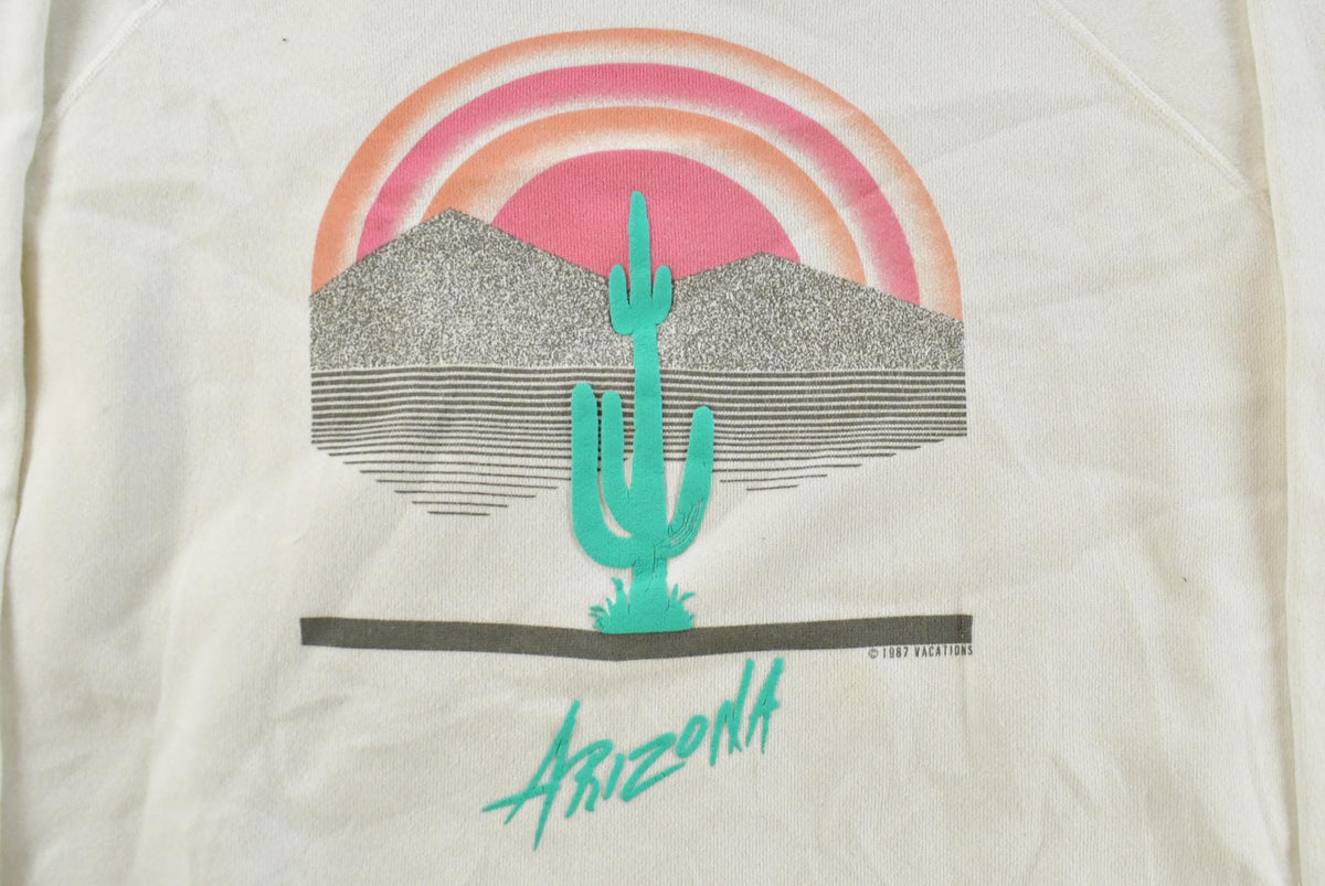 Vintage 1980s Arizona Embroidered Crewneck Sweatshirt Men's L from propervintagecanada