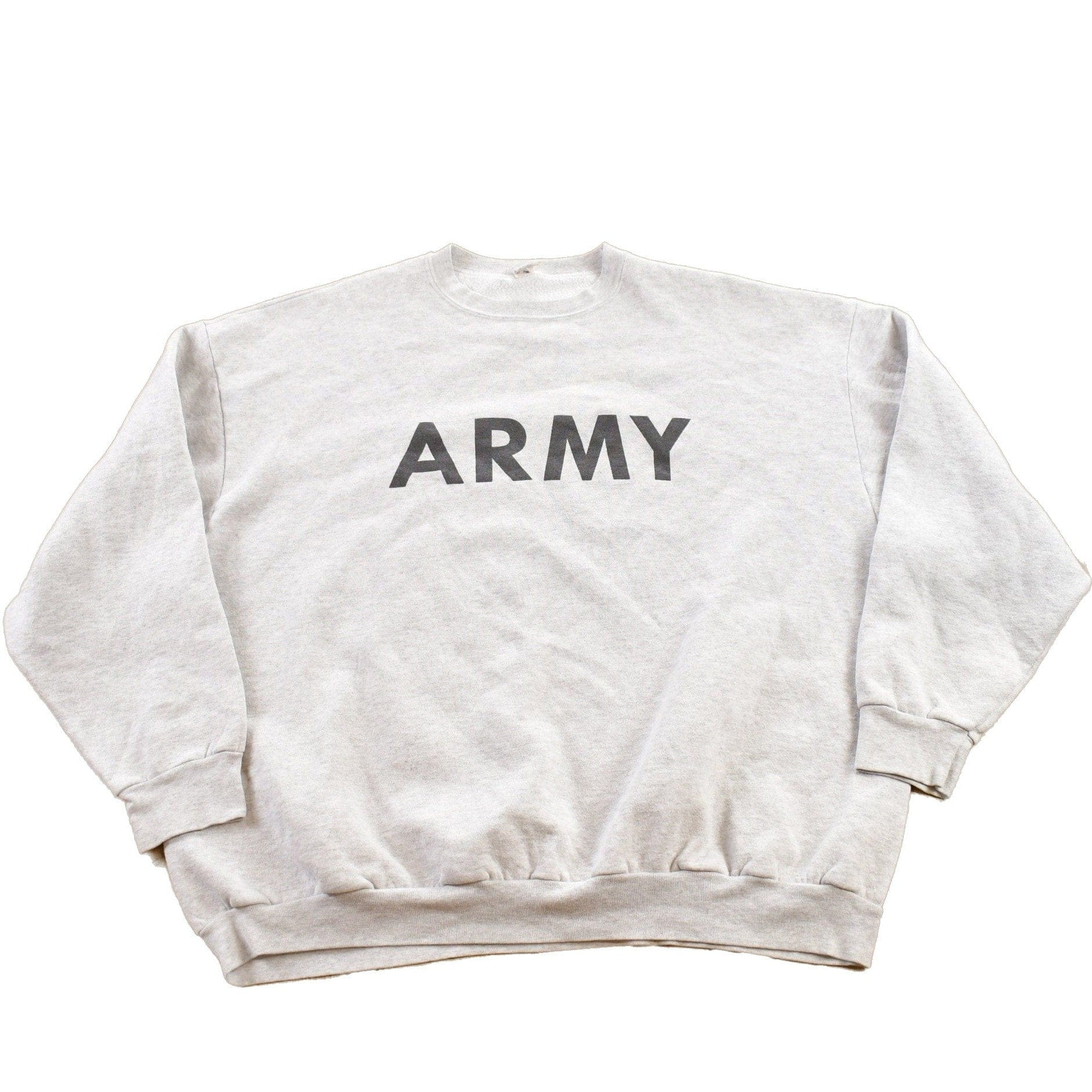 Vintage 1980s ARMY Collegiate Crewneck Men's XL from propervintagecanada
