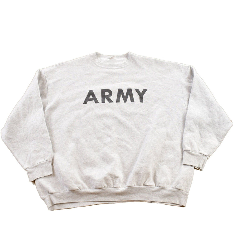 Vintage 1980s ARMY Collegiate Crewneck Men's XL from propervintagecanada