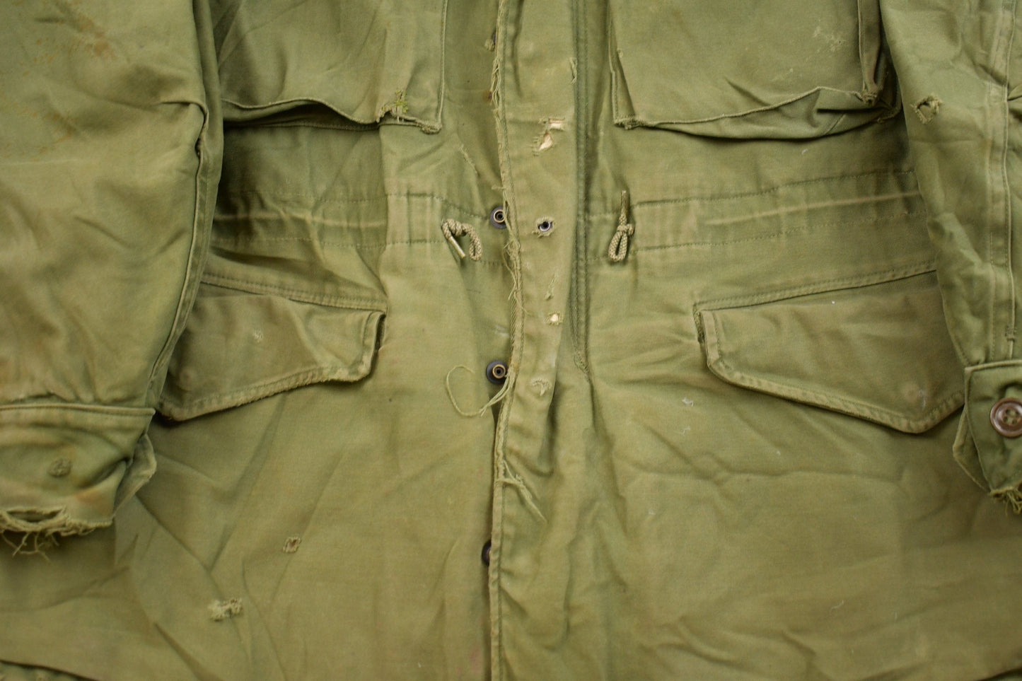 Vintage 1980s Army Military Field Jacket Men's Small from propervintagecanada