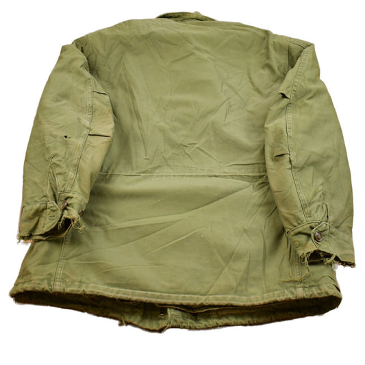Vintage 1980s Army Military Field Jacket Men's Small from propervintagecanada