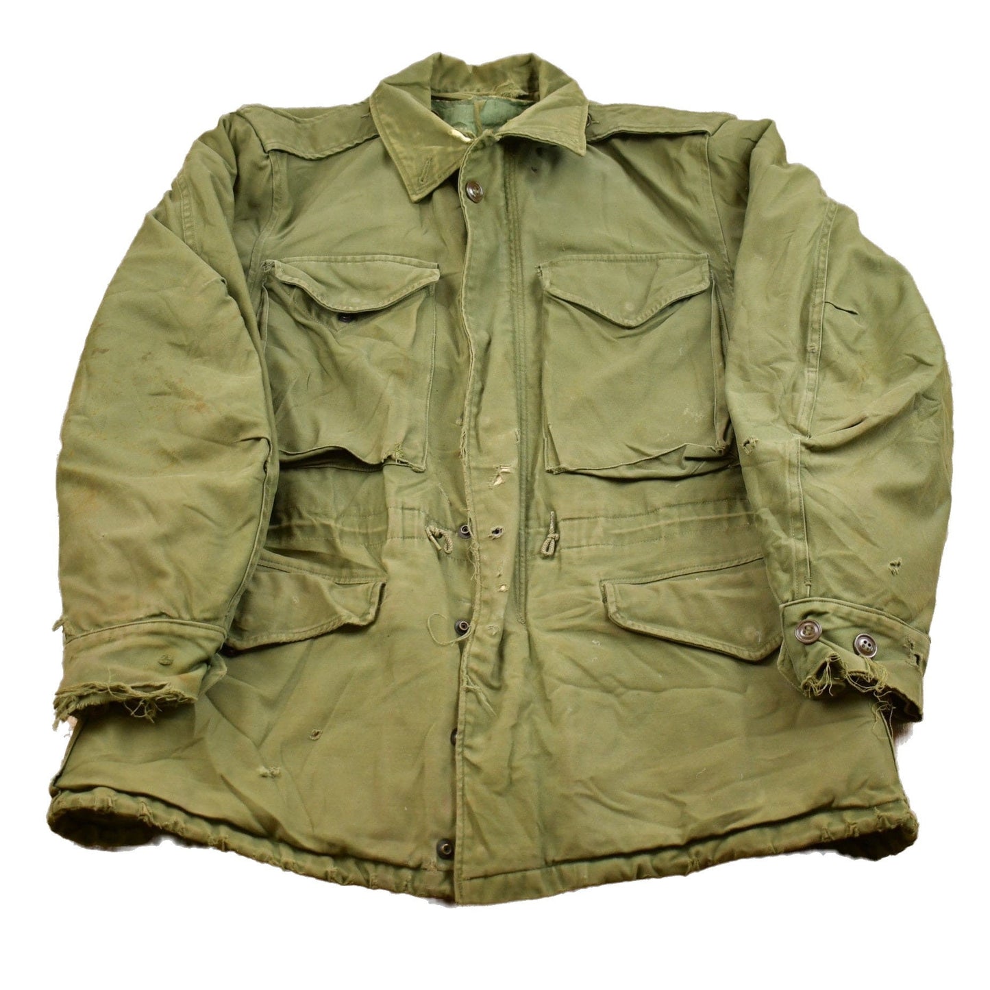 Vintage 1980s Army Military Field Jacket Men's Small from propervintagecanada