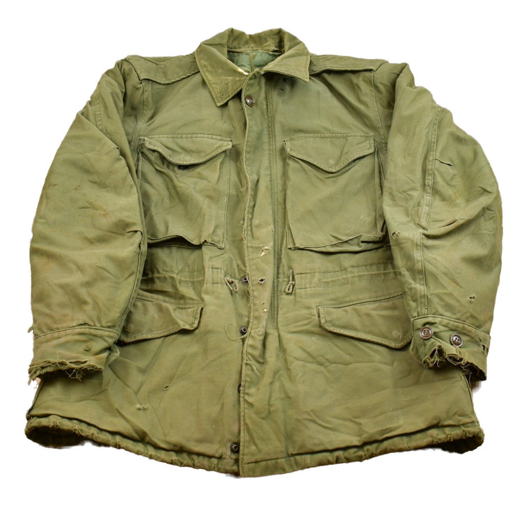Vintage 1980s Army Military Field Jacket Men's Small from propervintagecanada
