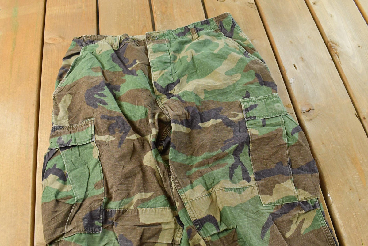 Vintage 1980s Army Woodland Camouflage Cargo Pants Men's 33 x 28 from propervintagecanada