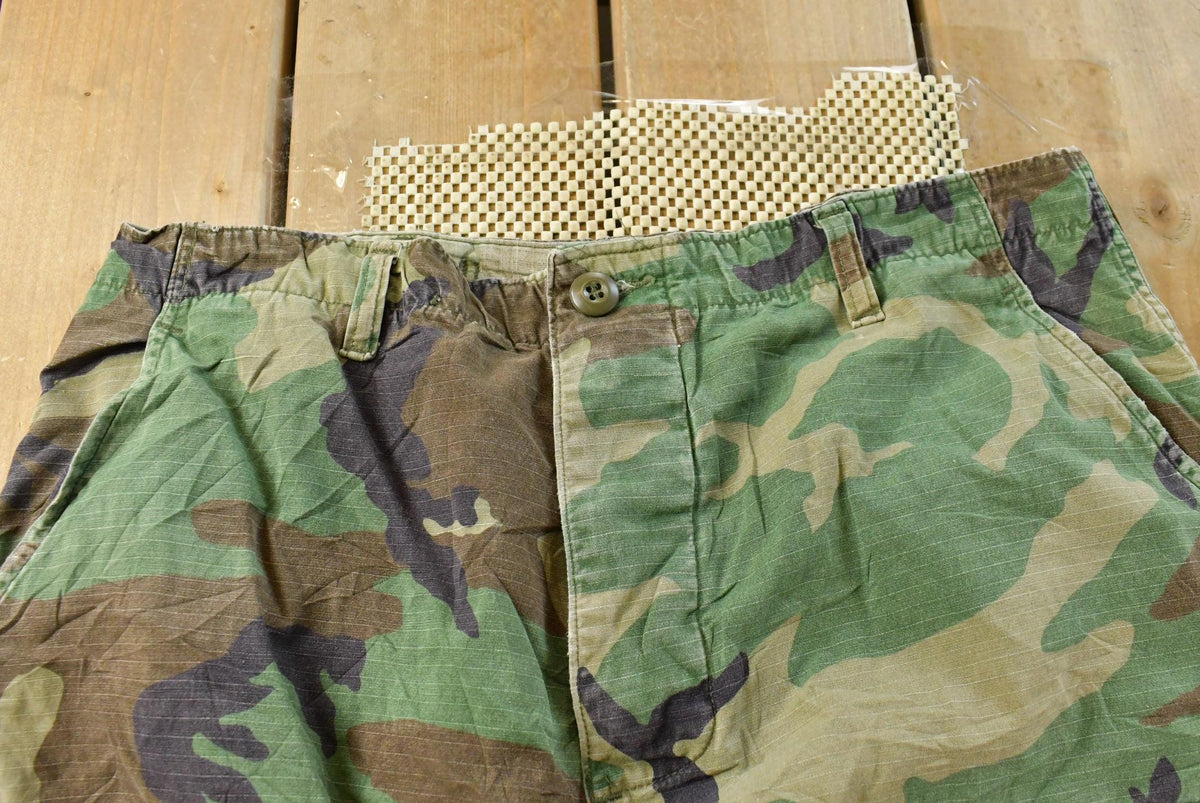 Vintage 1980s Army Woodland Camouflage Cargo Pants Men's 33 x 28 from propervintagecanada
