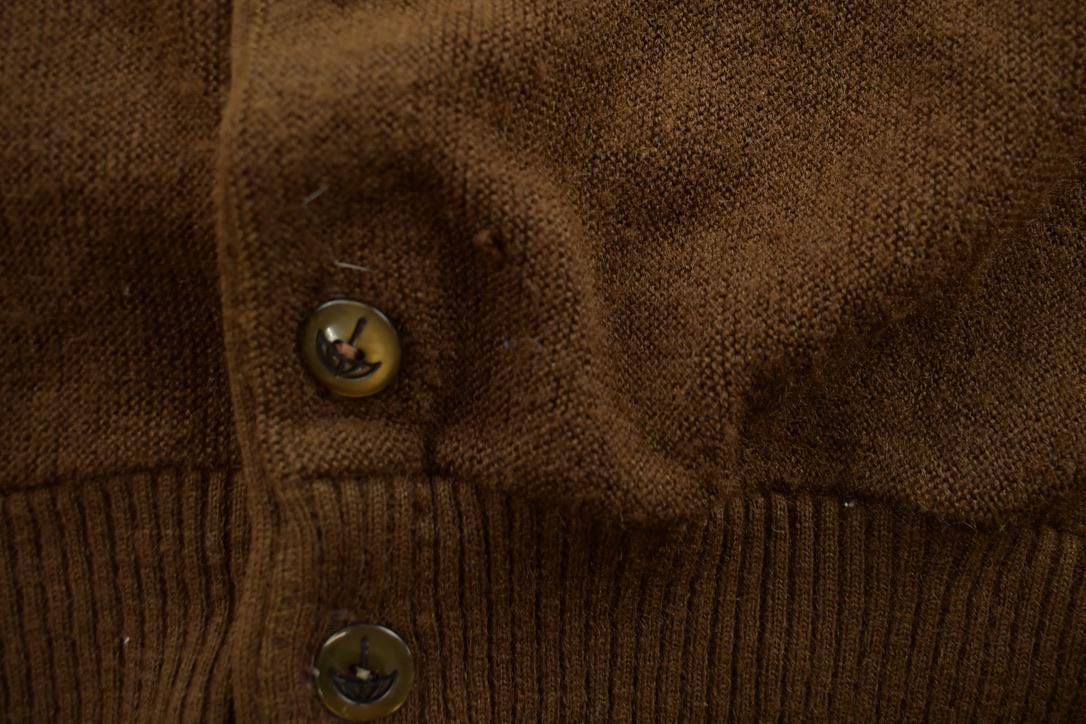 Vintage 1980s Arnold Palmer Robert Bruce Knit Cardigan Sweater Men's M from propervintagecanada