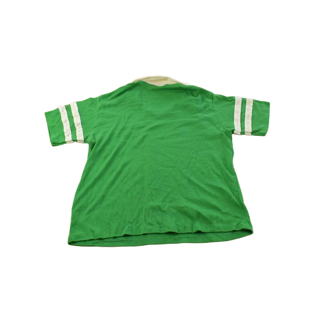 Vintage 1980s Artex Blank Green Pullover Polo Shirt Men's M from propervintagecanada