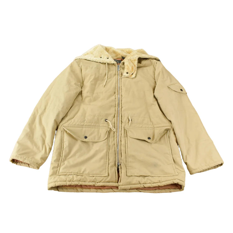 Vintage 1980s Ashley Beige Fur Collar Light Weight Jacket from propervintagecanada