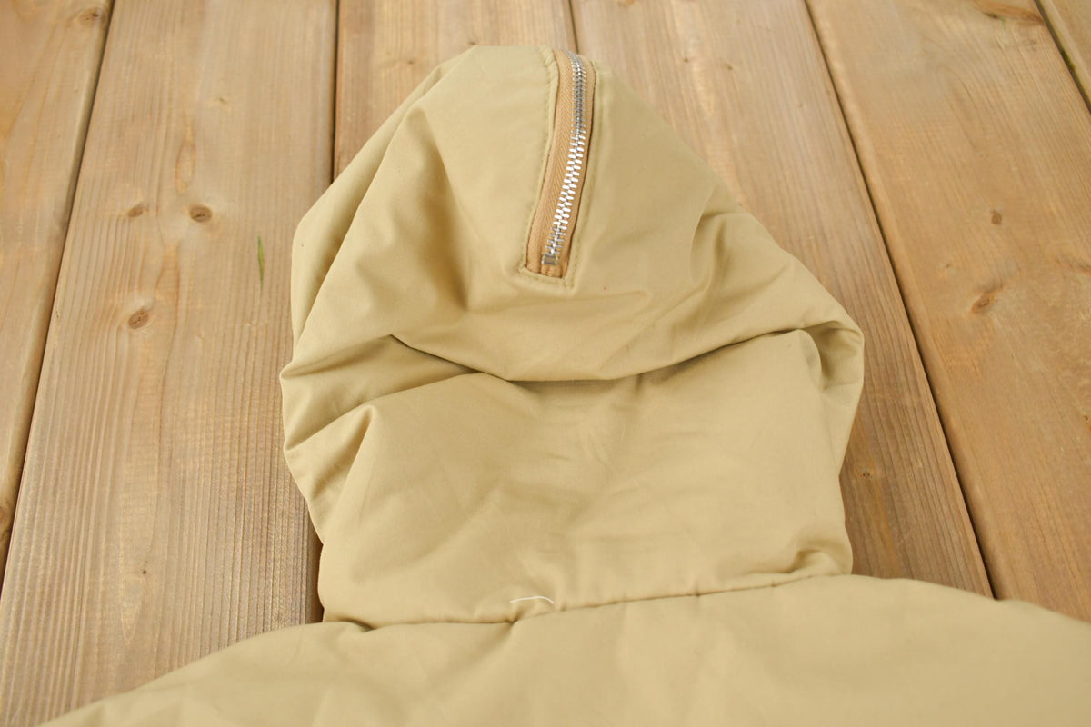 Vintage 1980s Ashley Beige Fur Collar Light Weight Jacket from propervintagecanada