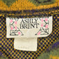 Vintage 1980s Ashly Brent Knitted Cardigan / Vintage 80s Cardigan / Pattern Sweater / Outdoorsman / Winter / Abstract Design from propervintagecanada