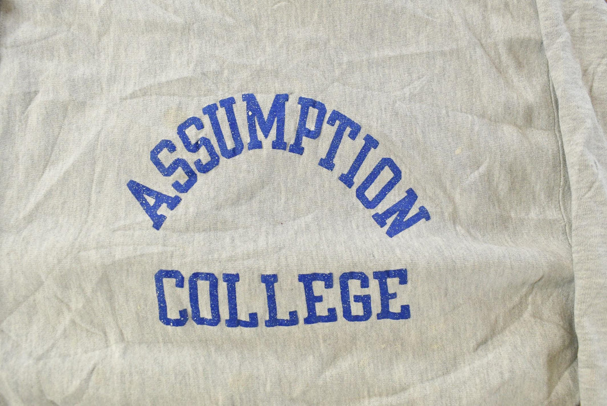Vintage 1980s Assumption College Champion Reverse Weave Crewneck Sweatshirt Men's M from propervintagecanada