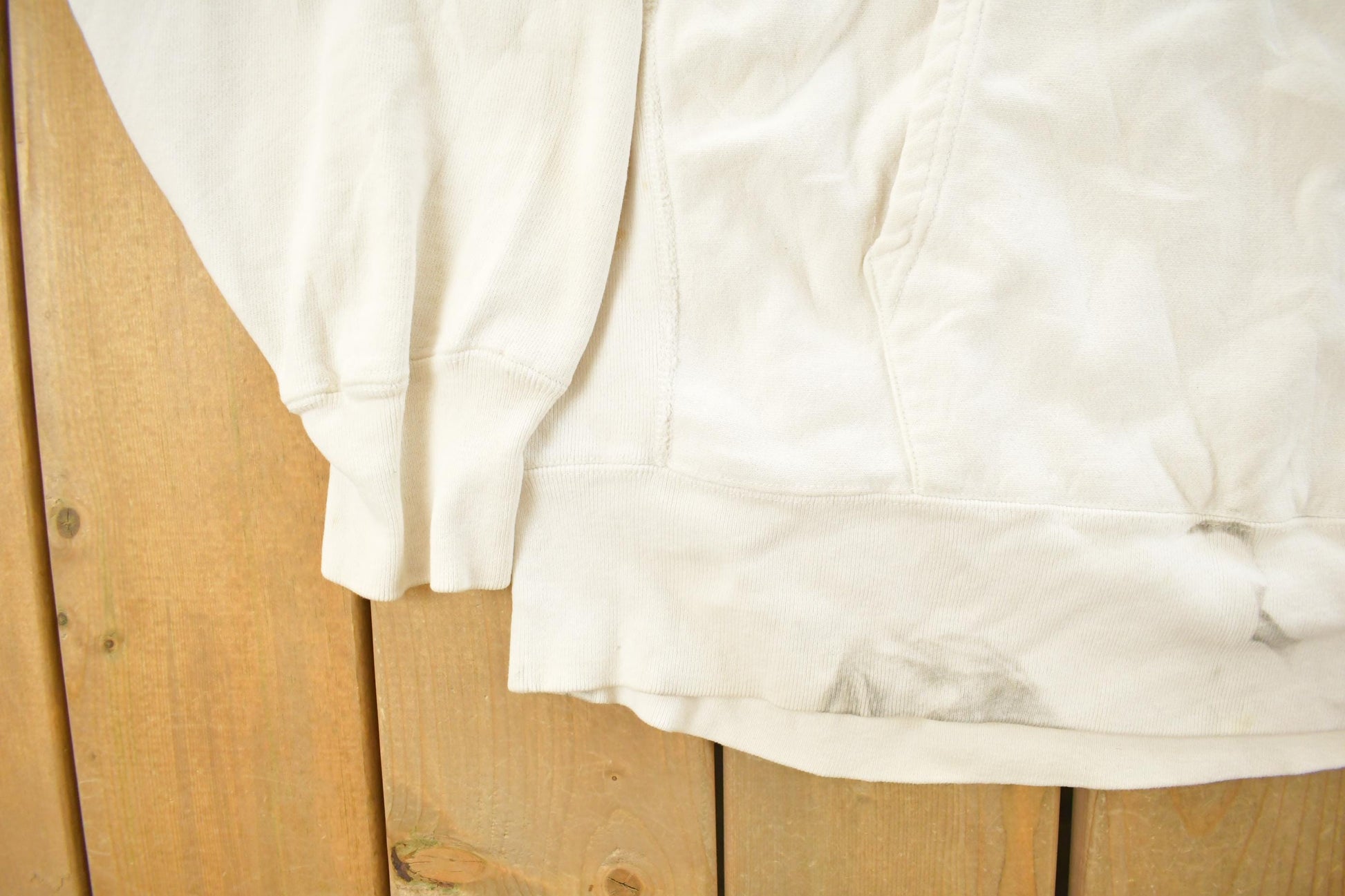 Vintage 1980s Augsburg College Champion Reverse Weave Warmup Hoodie Men's L from propervintagecanada