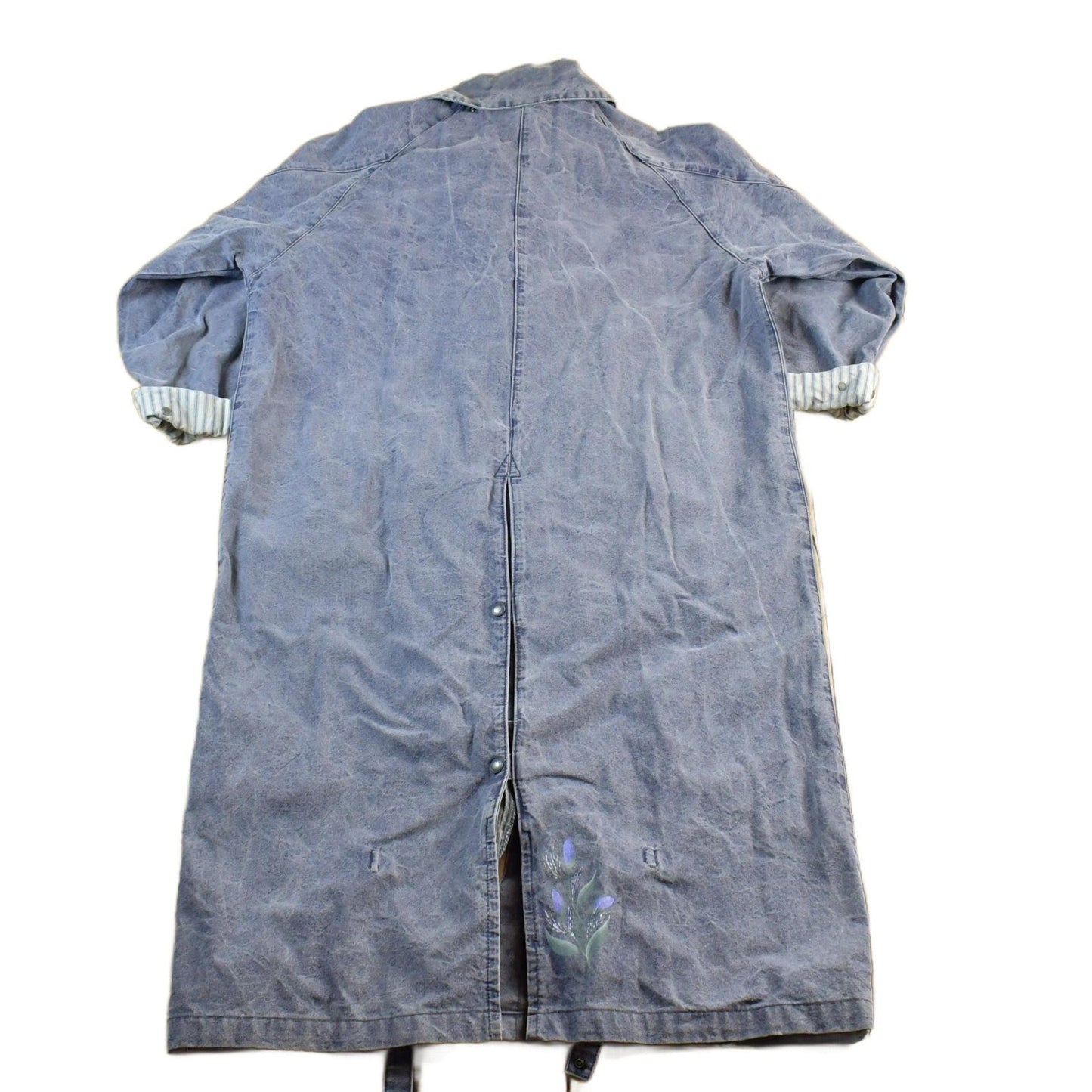 Vintage 1980s Australian Outback Denim Duster Jacket Men's Large from propervintagecanada