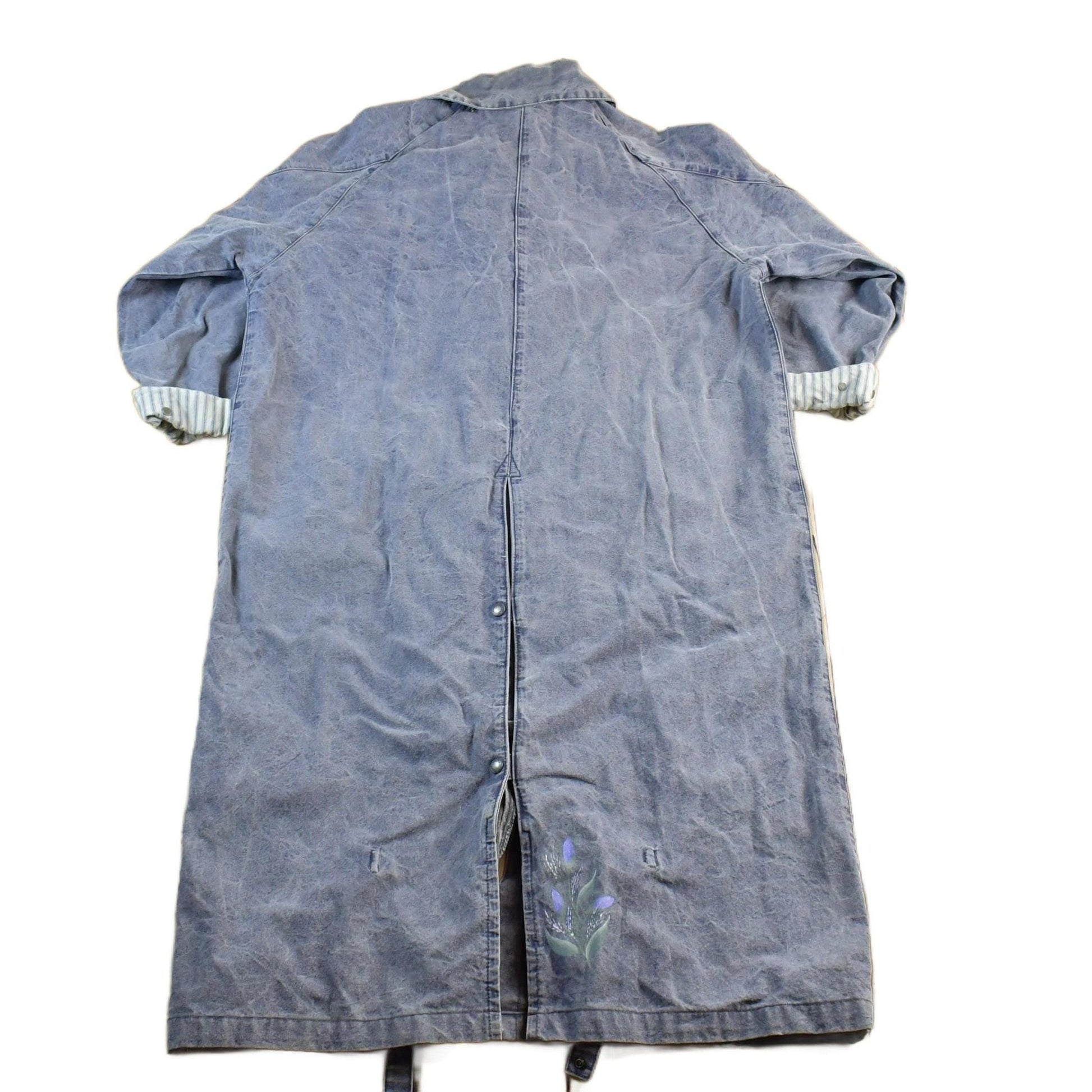 Vintage 1980s Australian Outback Denim Duster Jacket Men's Large from propervintagecanada