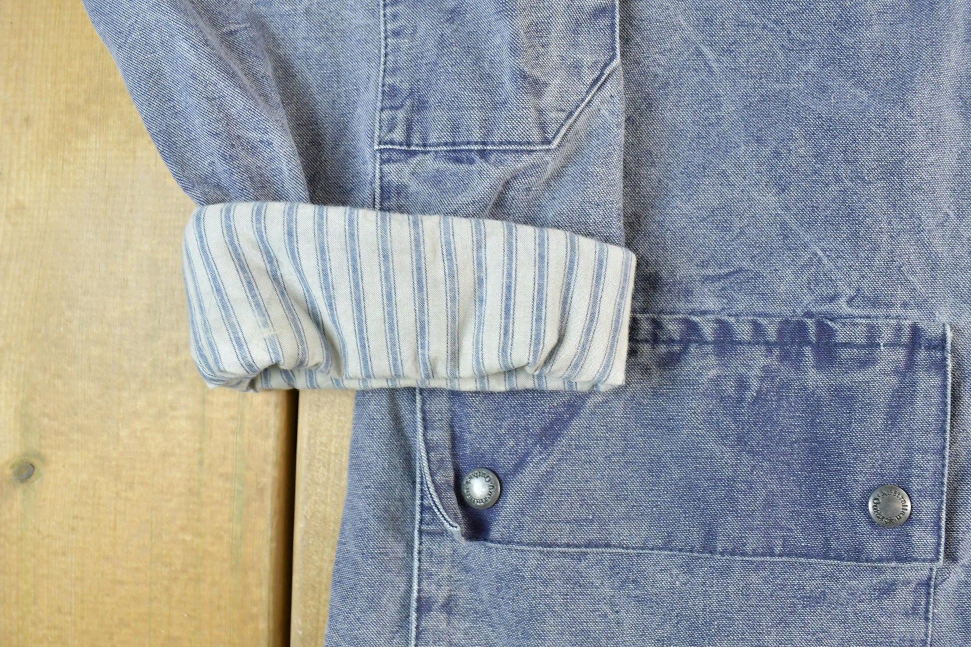 Vintage 1980s Australian Outback Denim Duster Jacket Men's Large from propervintagecanada