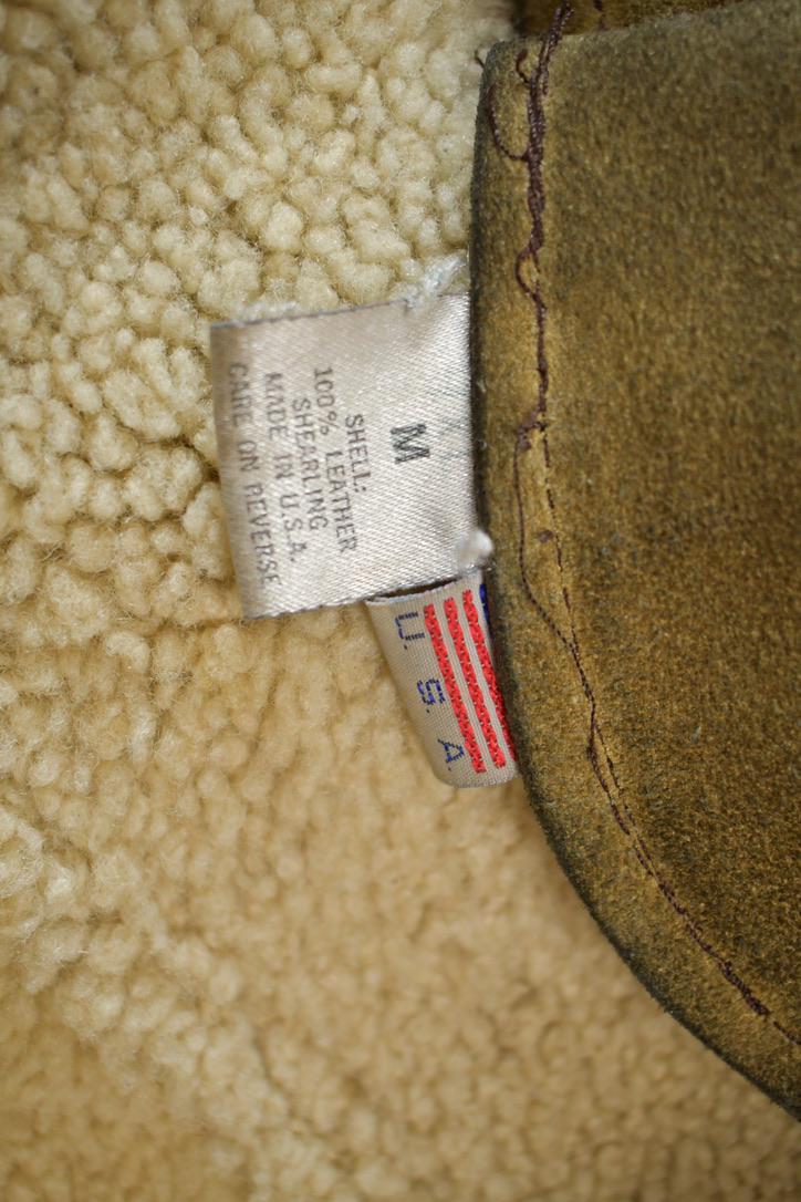 Vintage 1980s Authentic B3 Style Shearling Jacket Made In USA from propervintagecanada