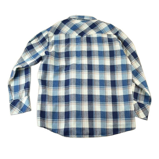 Vintage 1980s Authentic Western wear Lined Button Up Western Style Shirt Men's Large