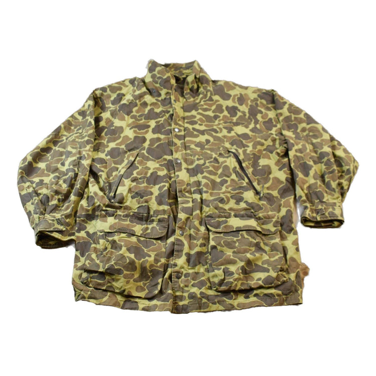 Vintage 1980s Avid Duck Camo Hunting Jacket Men's 3XL from propervintagecanada