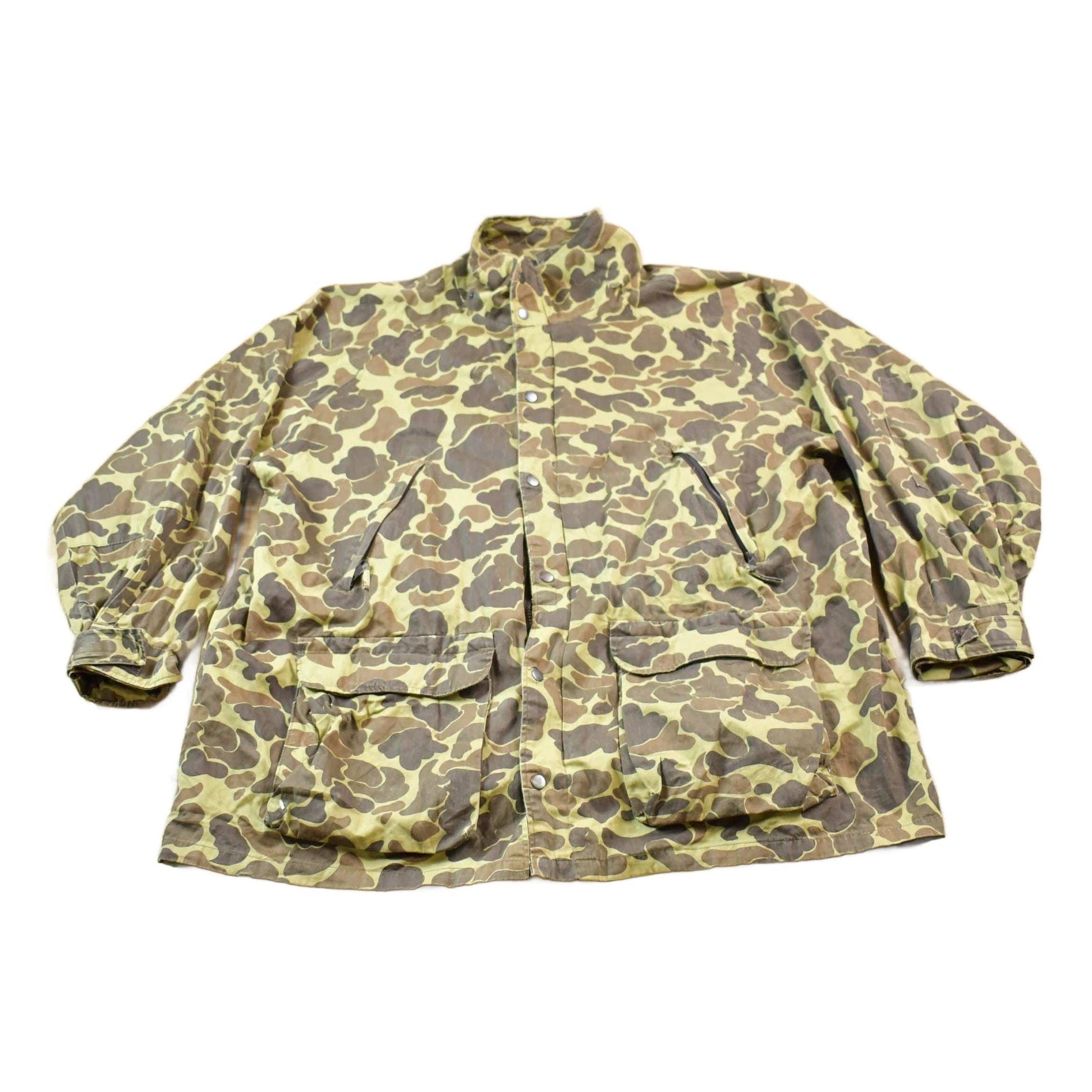 Vintage 1980s Avid Duck Camo Hunting Jacket Men's 3XL from propervintagecanada