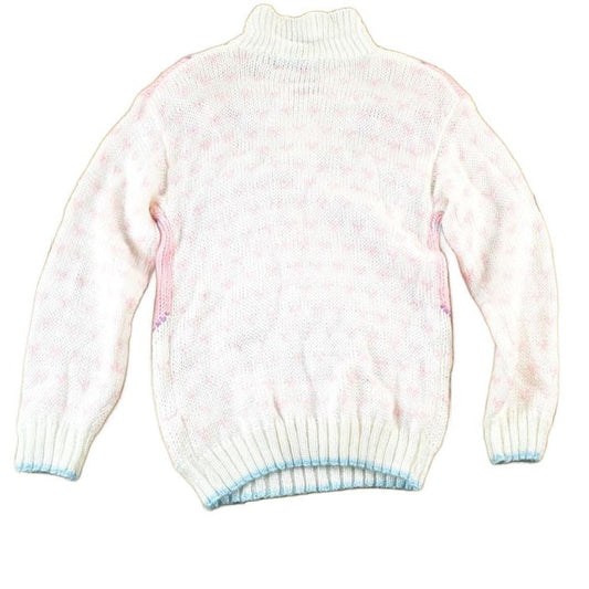 Vintage 1980s Avocado Knit Abstract Pattern Crewneck Sweater Womens S from propervintagecanada