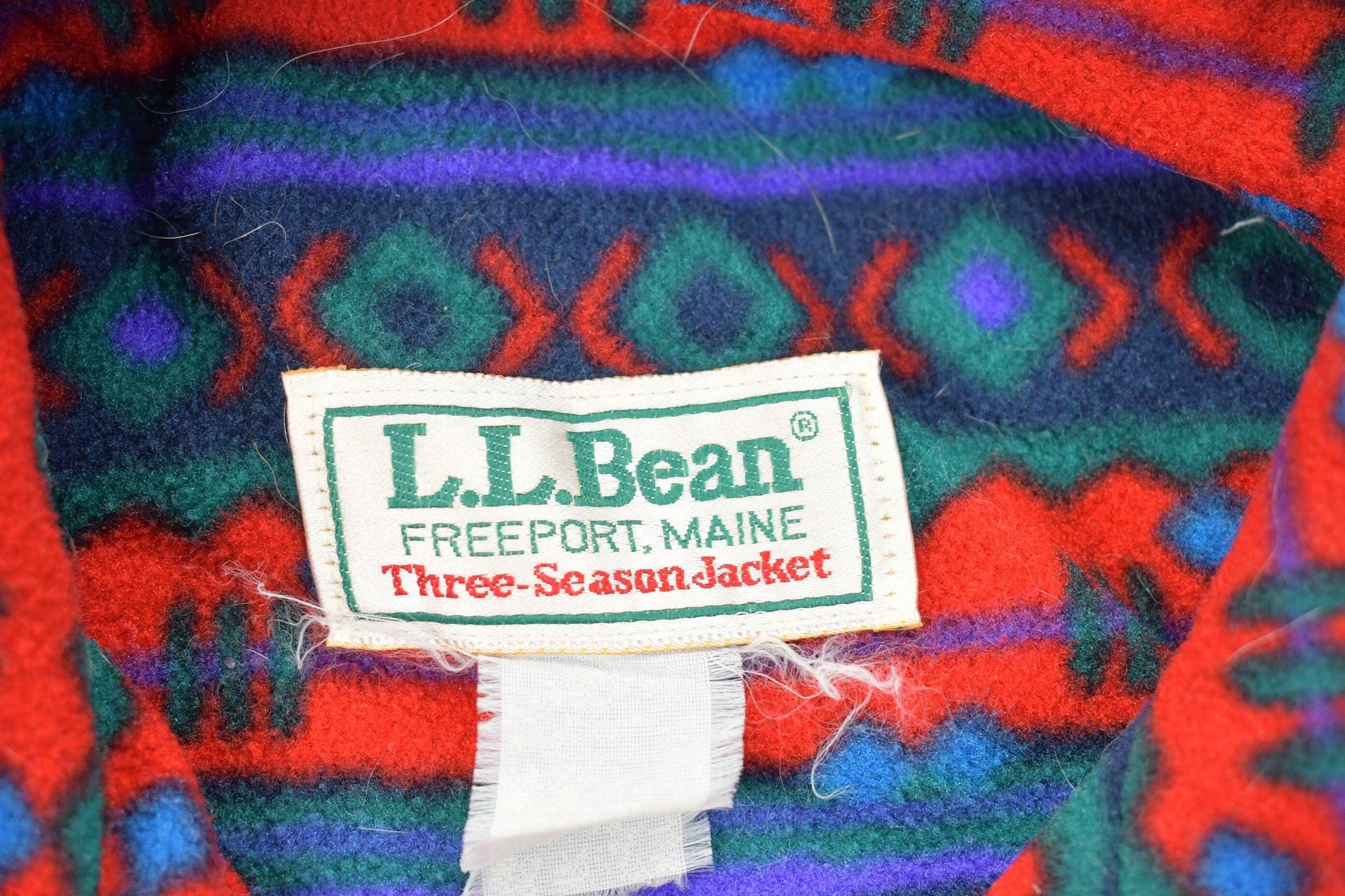 Vintage 1980s Aztec Fleece Zip Up Jacket Men's Large from propervintagecanada