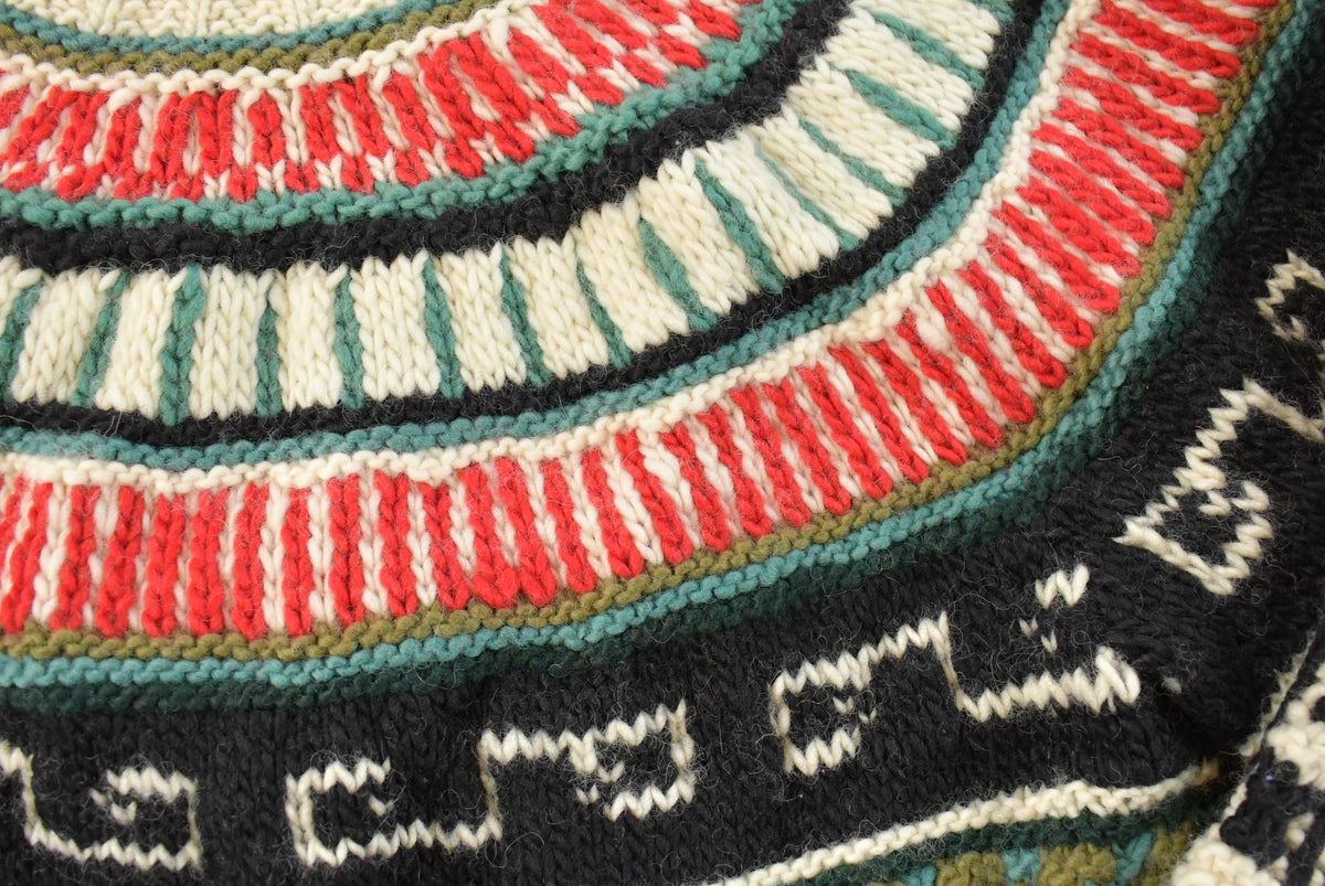 Vintage 1980s Aztec Knit Wool Sweater Women's Large from propervintagecanada