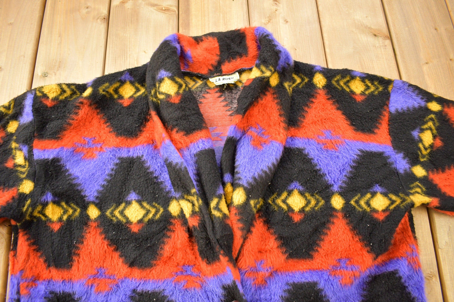 Vintage 1980s Aztec Pattern Blazer Women's 2XL from propervintagecanada