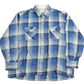 Vintage 1980s Back Packer Shadow Plaid Button Up Shirt Men's XL from propervintagecanada