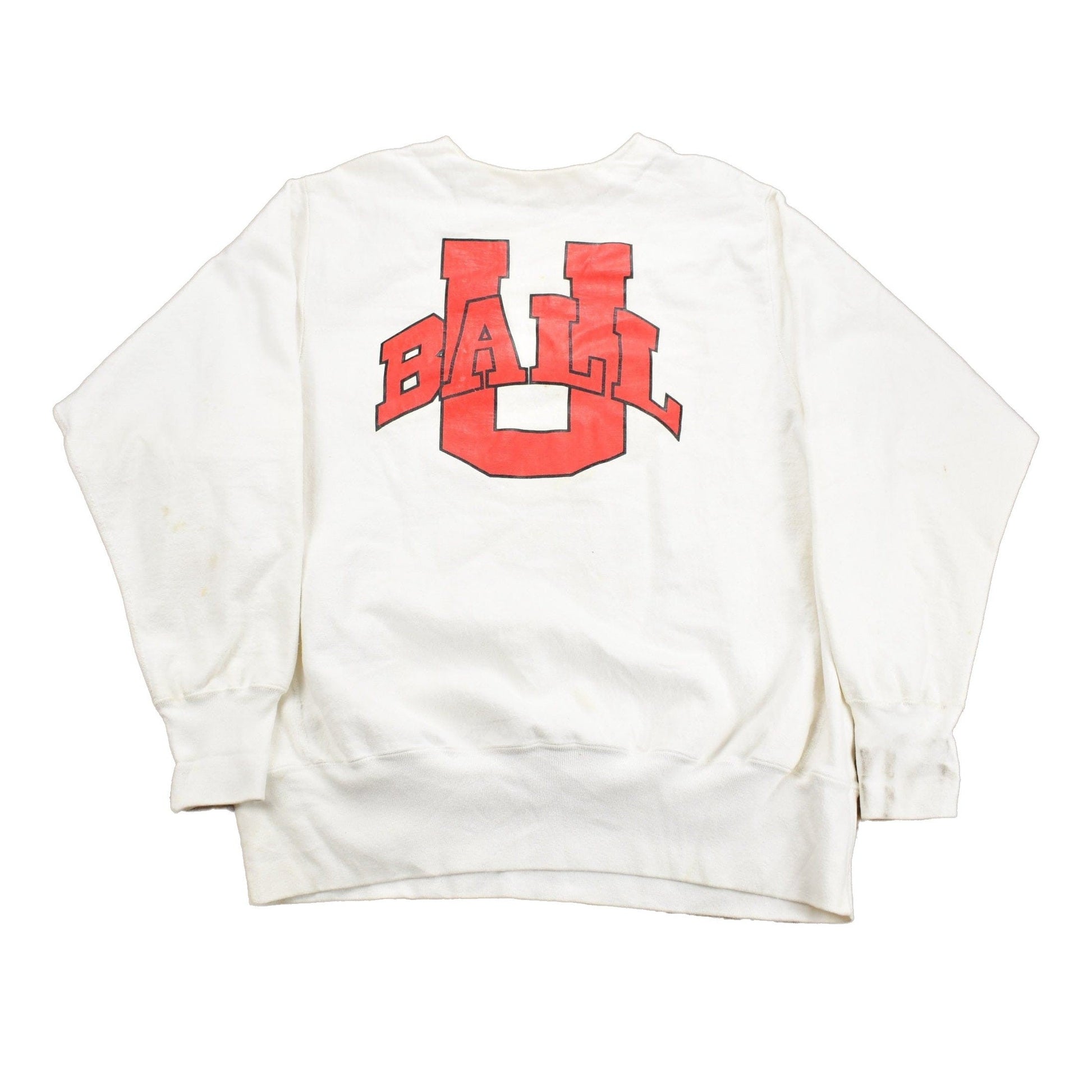 Vintage 1980s Ball State University Collegiate Sweatshirt Men's XL from propervintagecanada