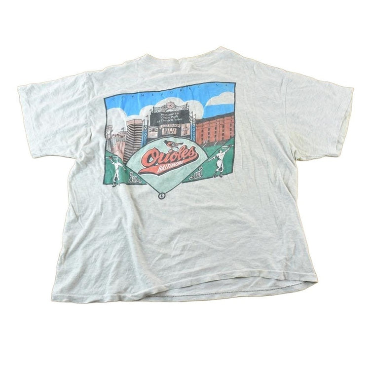 Vintage 1980s Baltimore Orioles MLB Graphic T-Shirt Men's XL from propervintagecanada