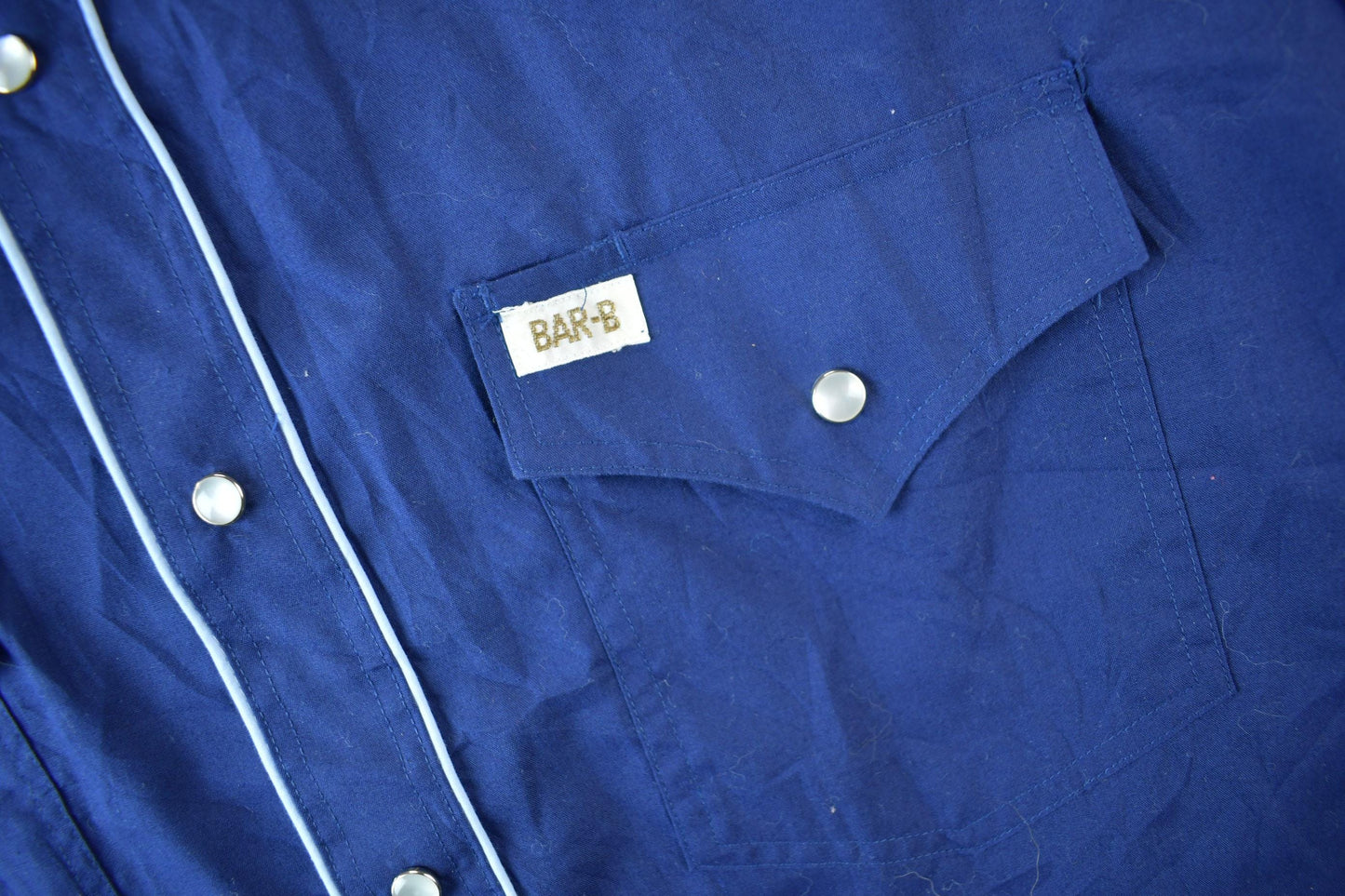 Vintage 1980s Barb Western Wear Long Tail Button Up Shirt Men's Large from propervintagecanada