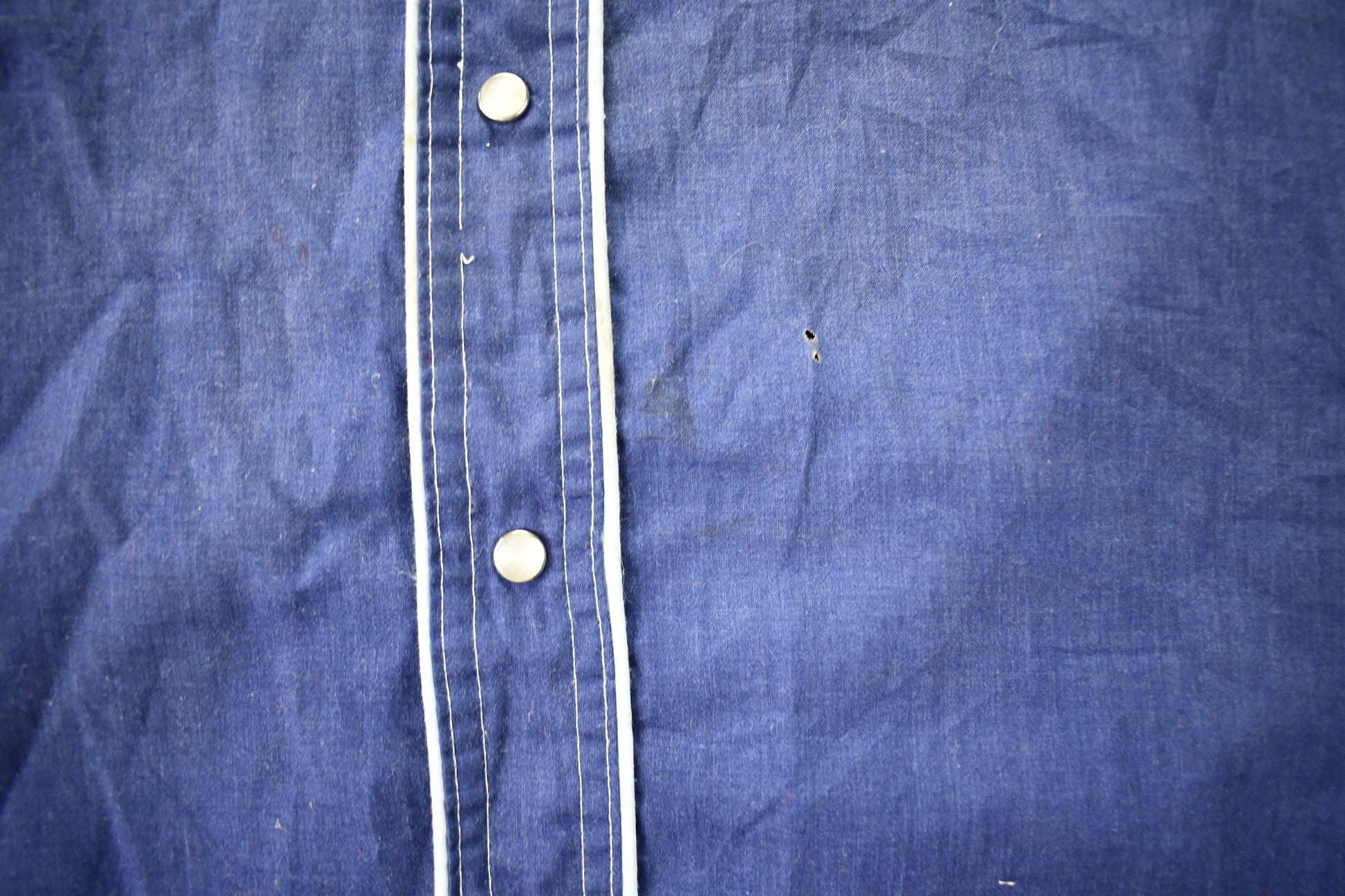 Vintage 1980s Barb Western Wear Long Tail Button Up Shirt Men's Large from propervintagecanada