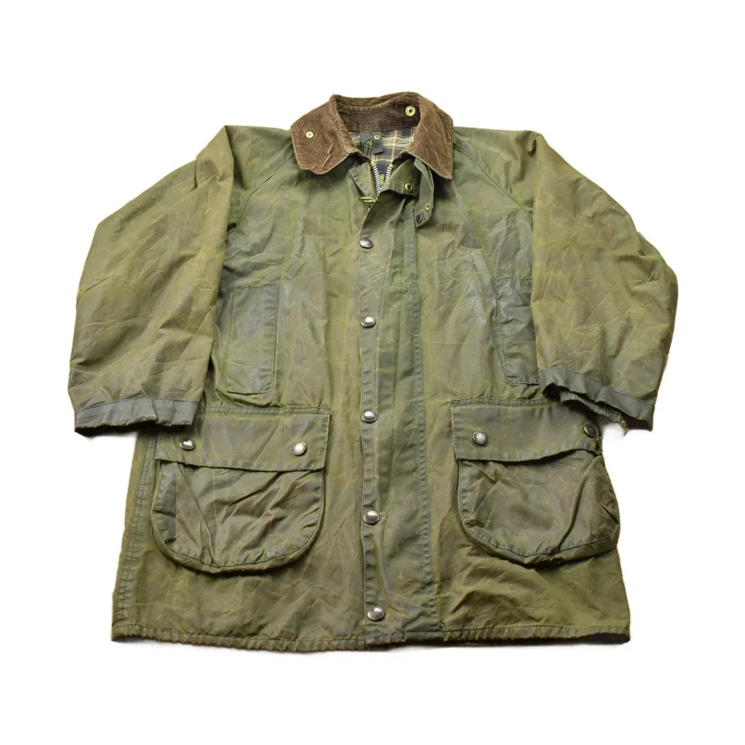 Vintage 1980s Barbour Wax Jacket Men's Medium from propervintagecanada