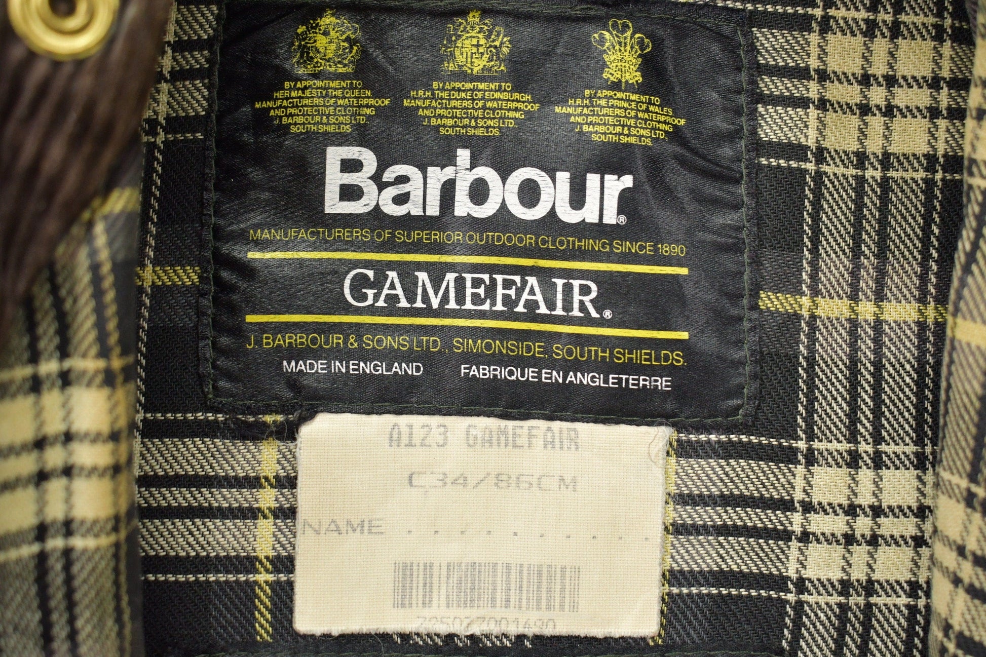 Vintage 1980s Barbour Wax Jacket Men's Medium from propervintagecanada