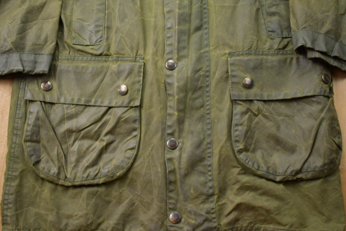 Vintage 1980s Barbour Wax Jacket Men's Medium from propervintagecanada