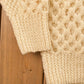 Vintage 1980s Barney Woolen Mills Ireland Fisherman Ribbed Wool Hand Knit Sweater Men's S from propervintagecanada