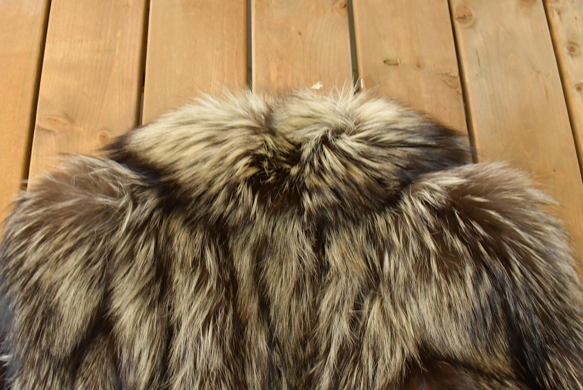 Vintage 1980s Barry Mamot Cherry Hill Silver Fox Fur Coat Adult Medium Men's Medium from propervintagecanada
