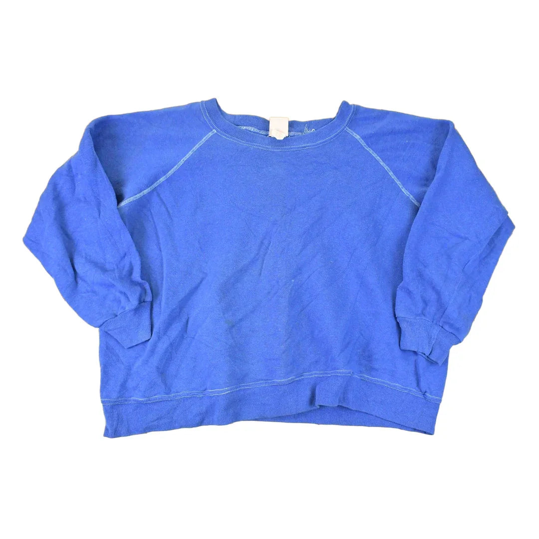 Vintage 1980s Basset Walker Blank Crewneck Sweatshirt Women's Cropped XL from propervintagecanada