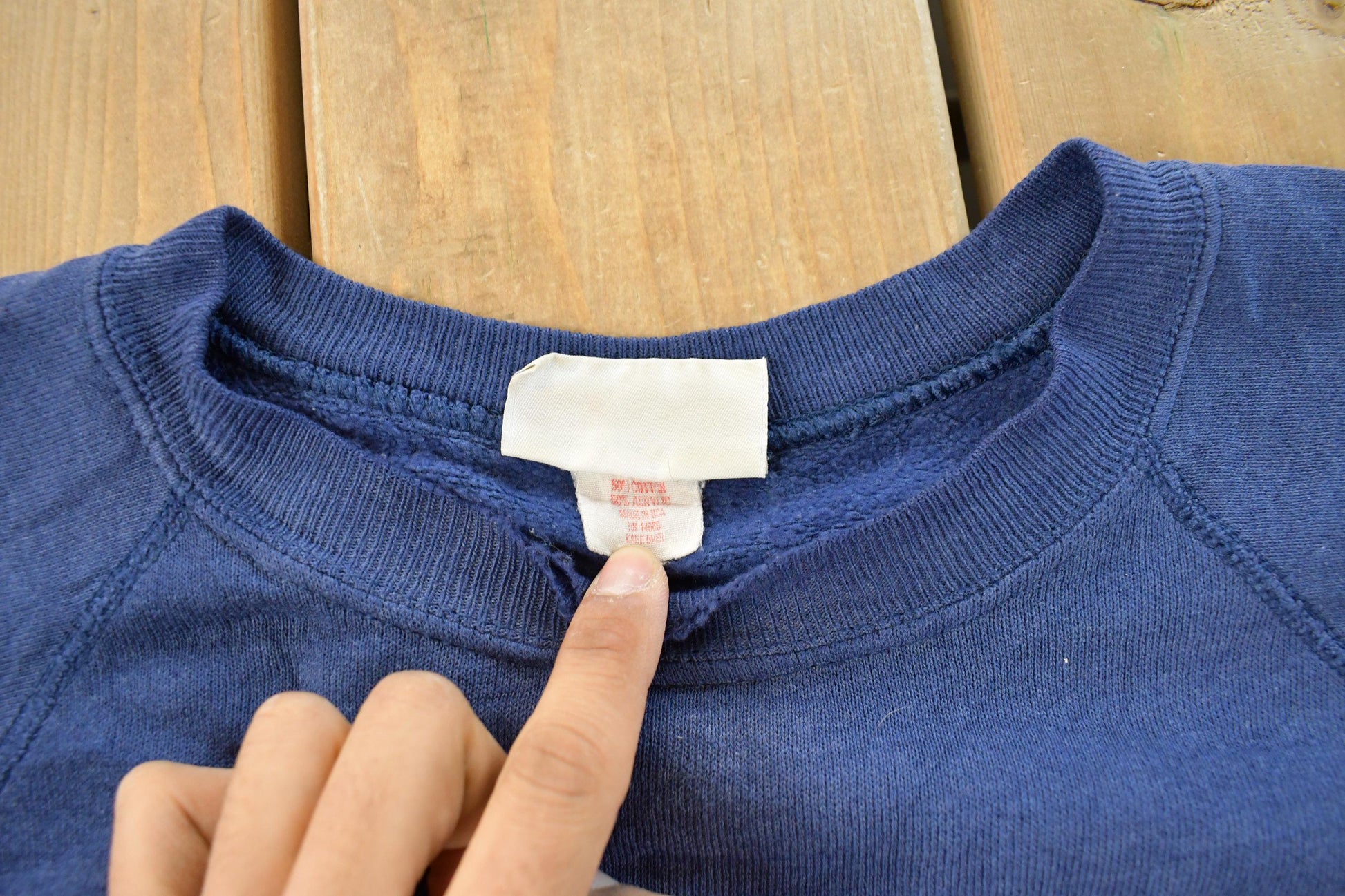 Vintage 1980s Bassett Walker Blank Crewneck Sweatshirt Men's Small / 80s Crewneck / Made In USA / Sun Faded Distressed / Streetwear from propervintagecanada