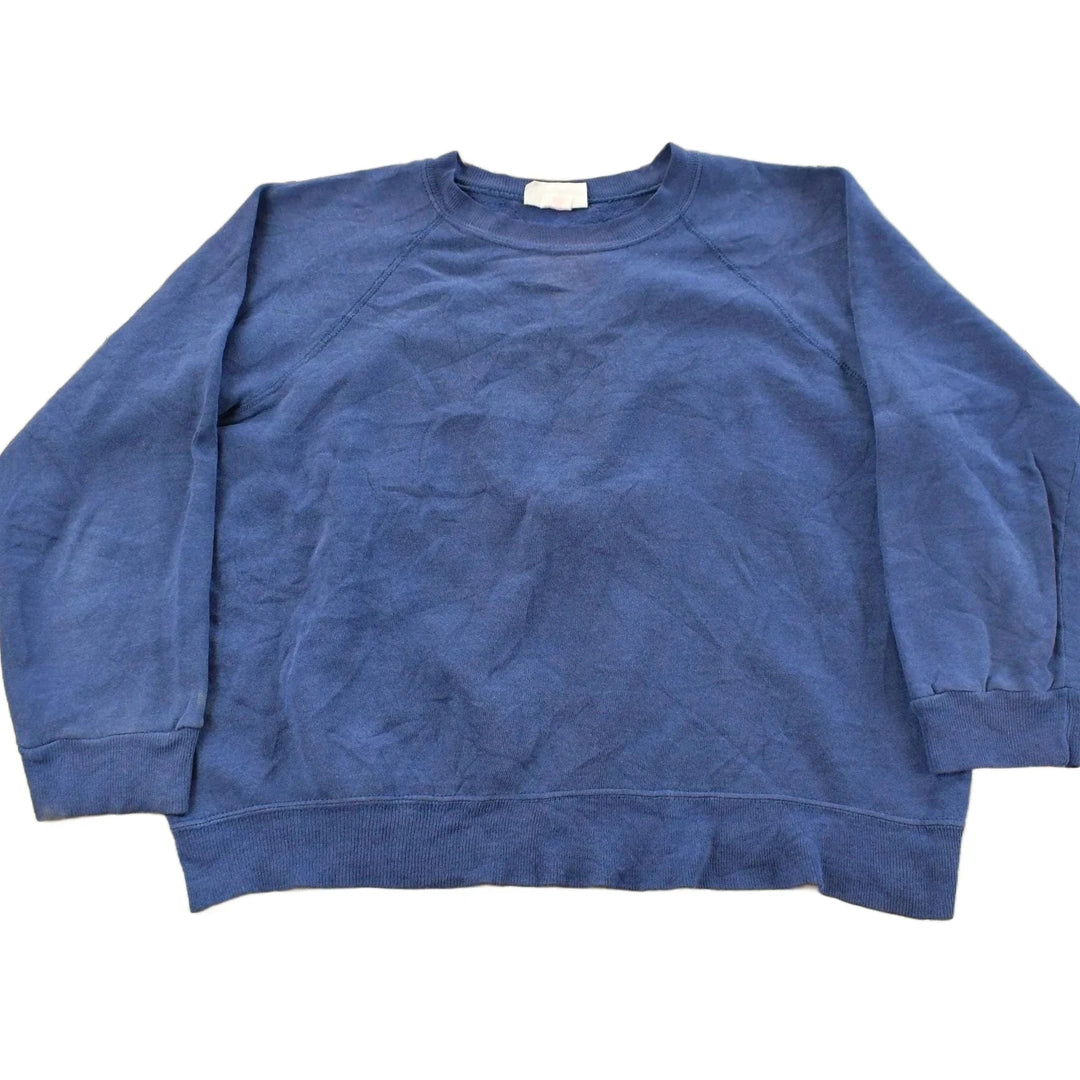Vintage 1980s Bassett Walker Blank Crewneck Sweatshirt Men's Small / 80s Crewneck / Made In USA / Sun Faded Distressed / Streetwear from propervintagecanada