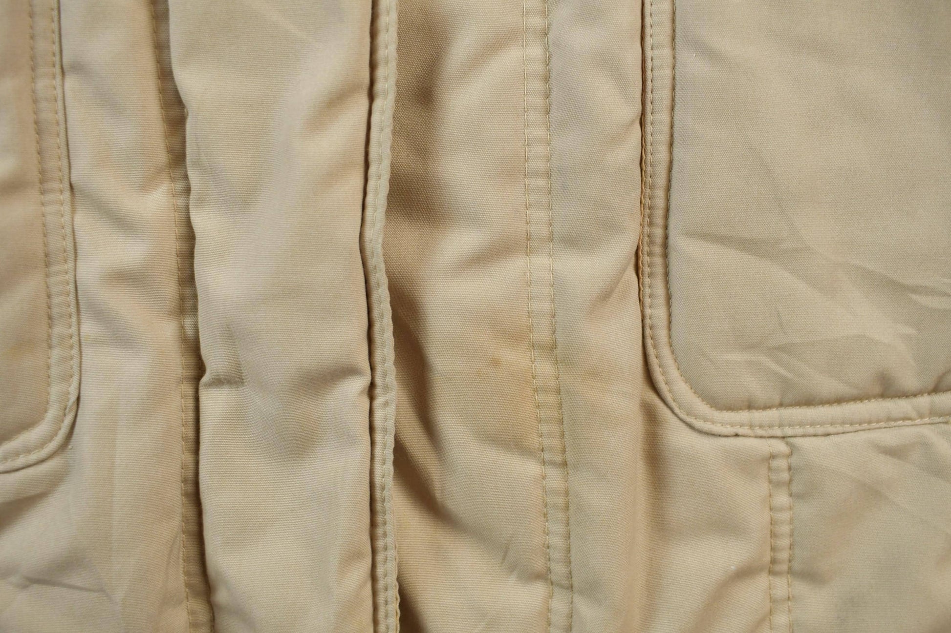 Vintage 1980s Beige Winter Parka Jacket Men's S from propervintagecanada