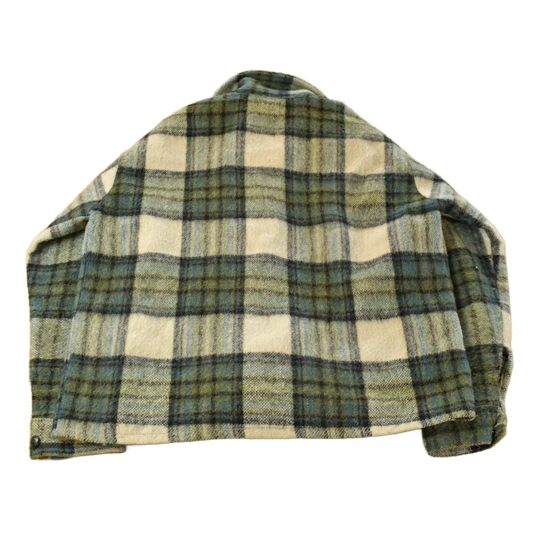 Vintage 1980s Bellaire Flannel Shirt Jacket Men's XL / Shacket / 80s Plaid Outdoors / Made in Canada from propervintagecanada