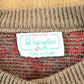 Vintage 1980s Benetton Knit Abstract Pattern Cardigan Sweater Womens M from propervintagecanada