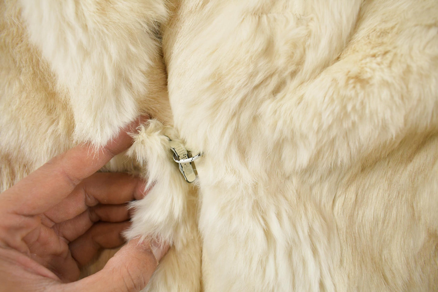 Vintage 1980s Berman's Rabbit Fur Coat Women's Small from propervintagecanada