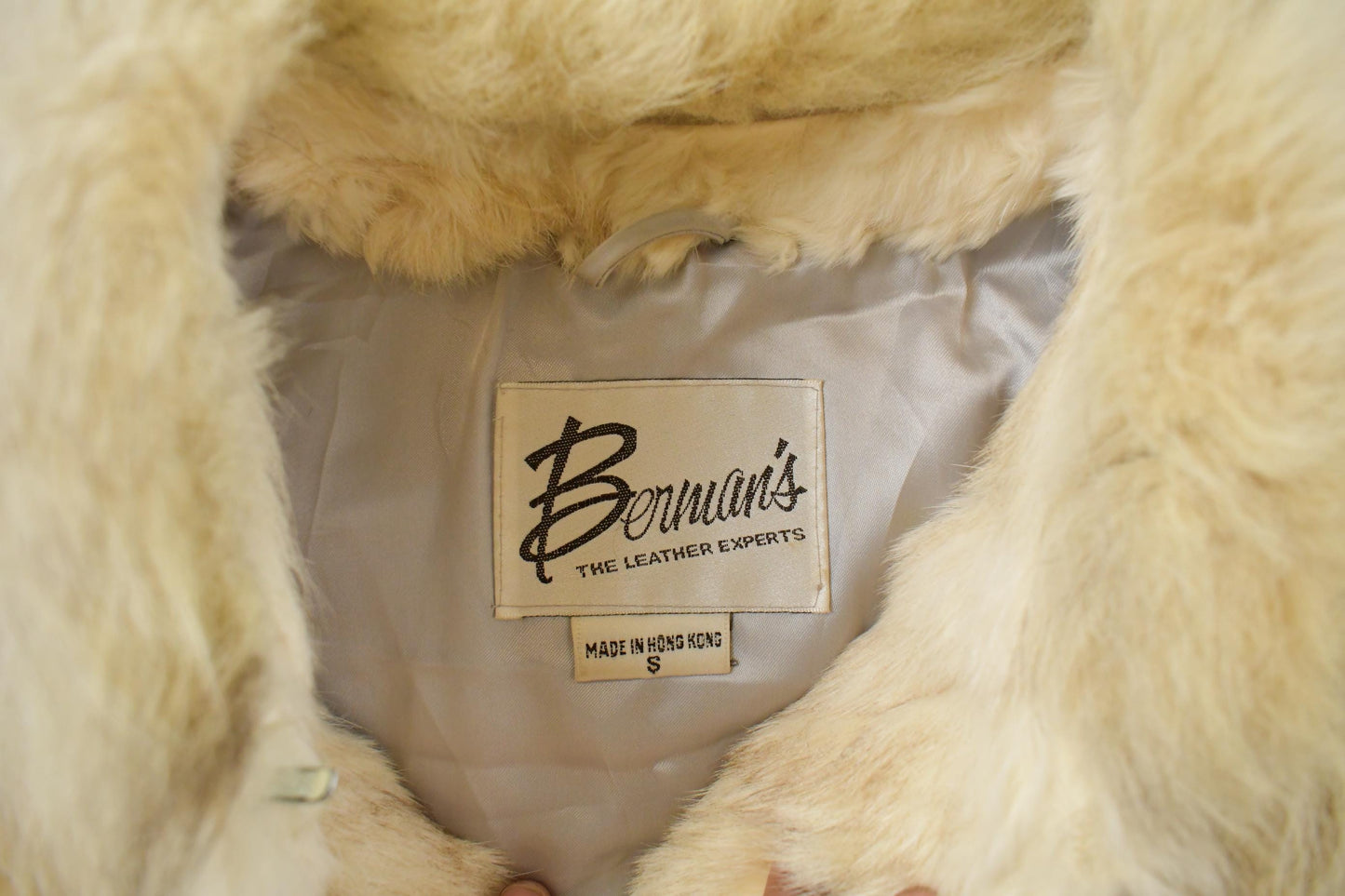 Vintage 1980s Berman's Rabbit Fur Coat Women's Small from propervintagecanada